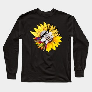 Bee on a Sunflower - Beeee Relaxed Long Sleeve T-Shirt